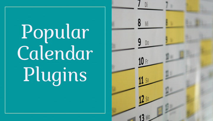 popular calendar plugins